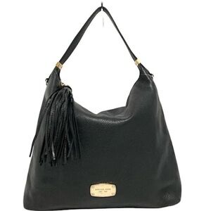 Michael Kors Bedford large black leather bag